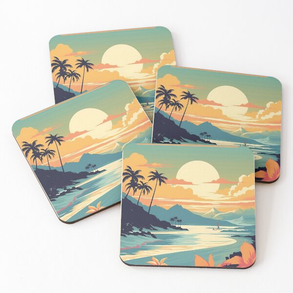 Item preview, Vintage Hawaii Travel Poster - Paradise Design of the Islands designed and sold by StrasserArt.