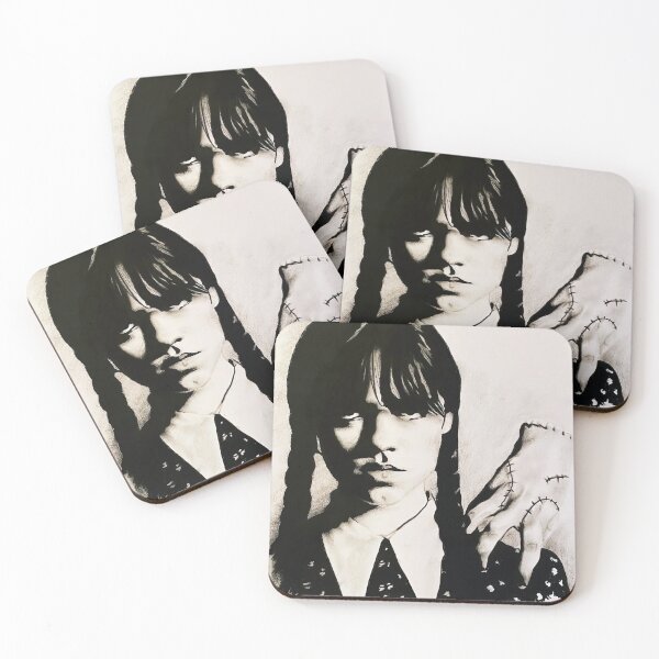 Item preview, Wednesday Addams & Thing Charcoal Art designed and sold by tombobmack.