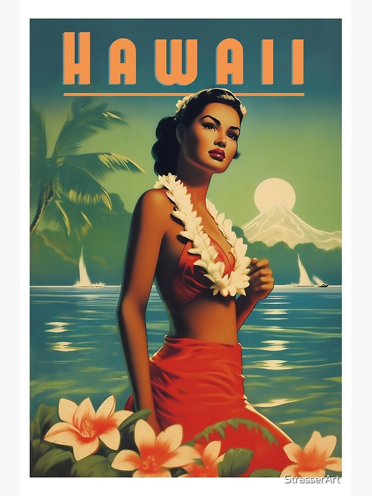 HAWAII ヴィンテージポスター 6ac4cff310ef1e4a4fa6e46f72abbc