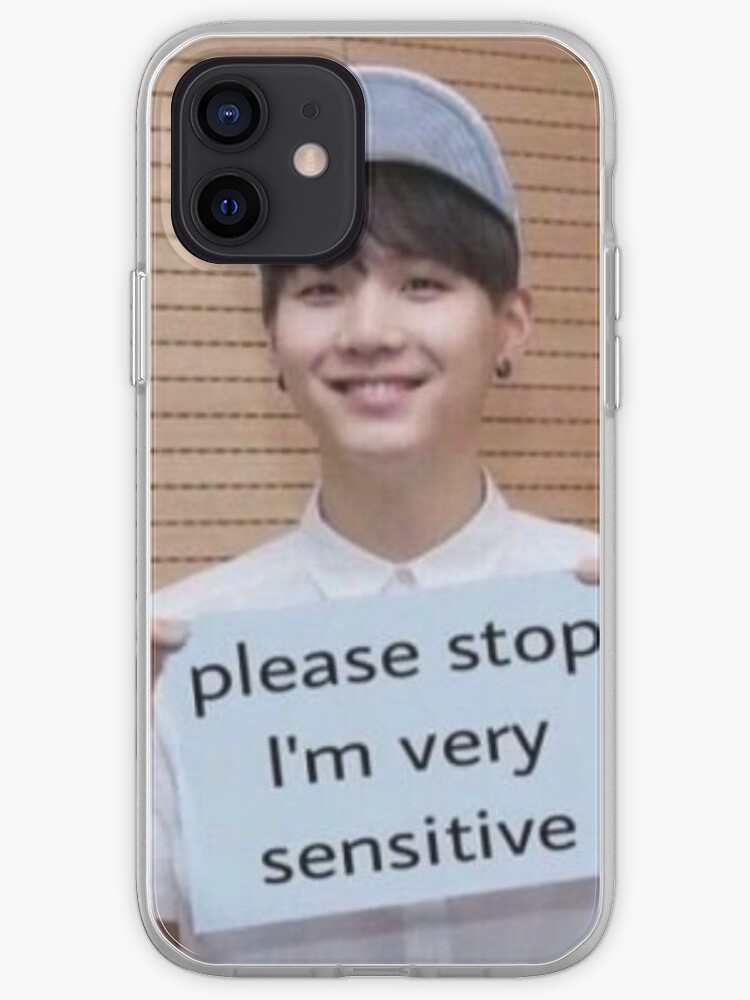 Bts Suga Bitte Hor Auf Ich Bin Sehr Empfindlich Meme Iphone Hulle Cover Von Mapao Redbubble