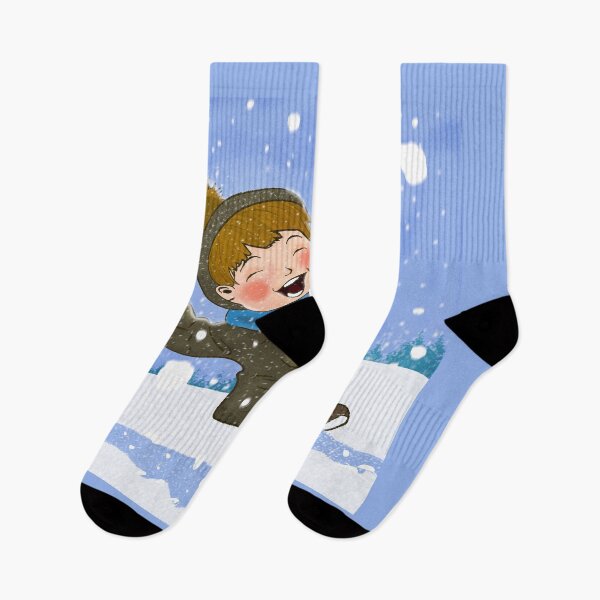 Item preview, Boy Having Fun In Snow designed and sold by istoriadesign.