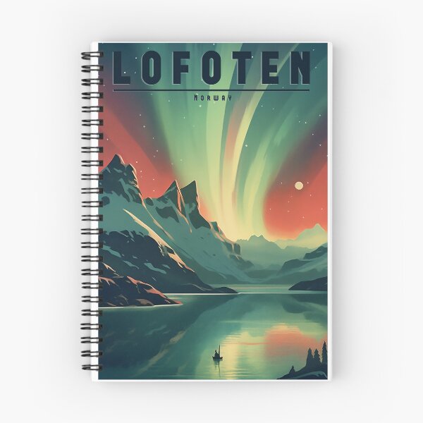 Item preview, Vintage travel poster Lofoten - Enchanting design of the Norwegian islands designed and sold by StrasserArt.