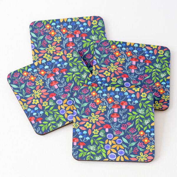 Item preview, Maximalist Forager Forest Floor - on Navy designed and sold by TigaTiga.