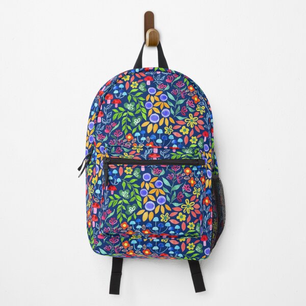 Item preview, Maximalist Forager Forest Floor - on Navy designed and sold by TigaTiga.