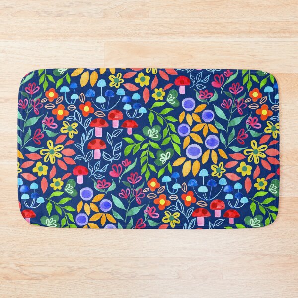 Item preview, Maximalist Forager Forest Floor - on Navy designed and sold by TigaTiga.