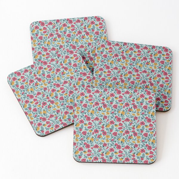 Item preview, Sunlit Petals - Vibrant Red and Yellow Flowers Seamless Pattern designed and sold by CelTopSkinz.