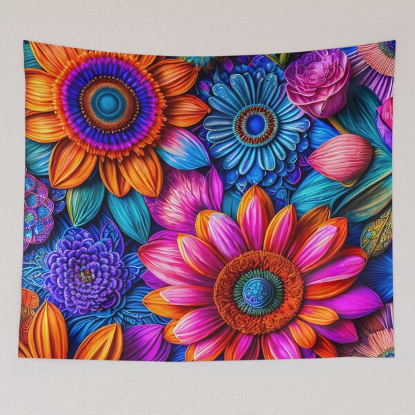Item preview, Floral splendor in boho style designed and sold by MarionsArt.
