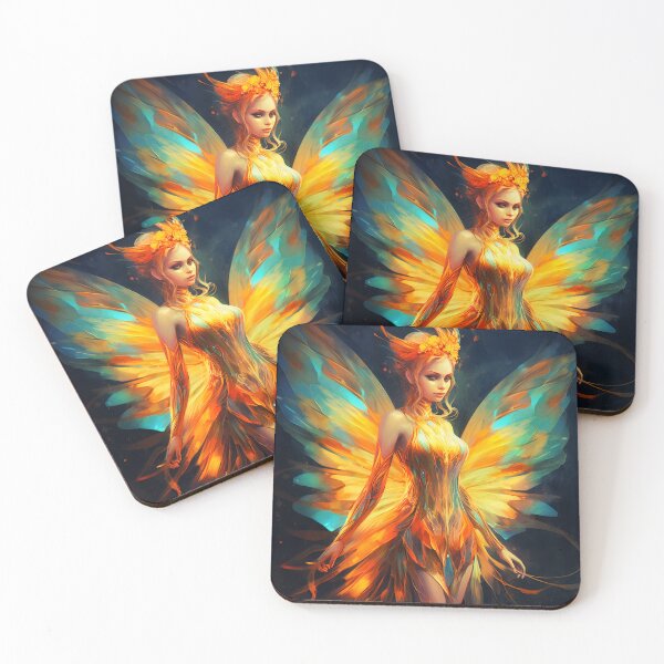 Item preview, Bright Fiery Fairy designed and sold by Red Witch Art.