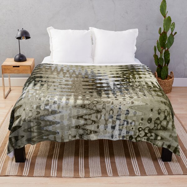 Item preview, Abstract Water Reflections Pattern in Shades of Creams and Dark Browns designed and sold by Trevor Hirst.