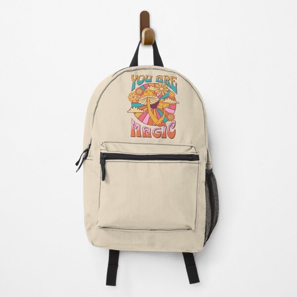 Item preview, You are magic flower power mushrooms retro rainbow psychedelic lettering designed and sold by Novel-ty.