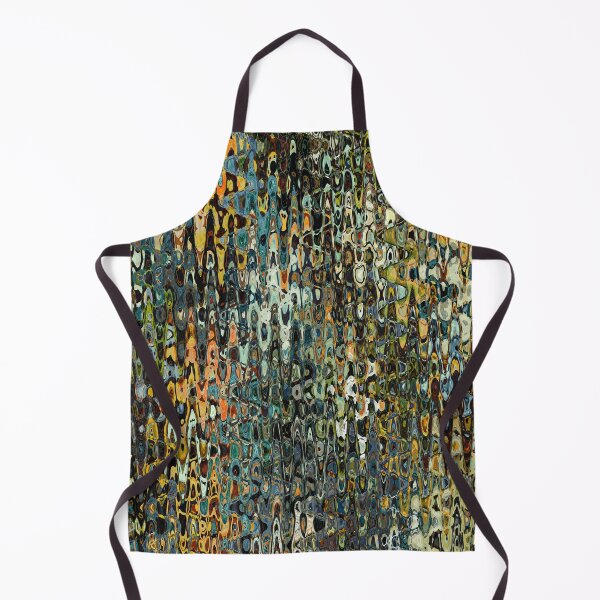 Artikelvorschau, Zigzag Stripes in Amber, Blues and Greens entworfen und verkauft von Trevor Hirst.