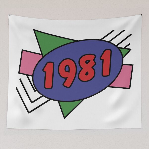 Item preview, Year 1981 Retro 80s Graphic designed and sold by ellenhenry.