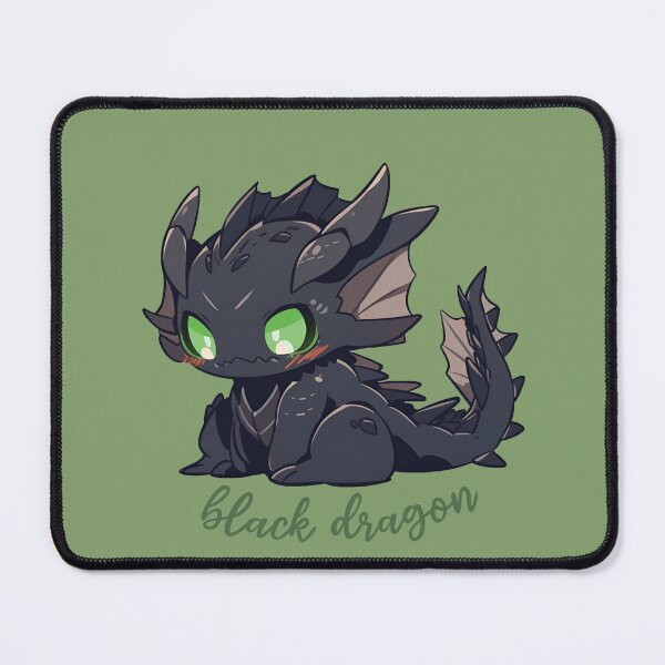 Item preview, Black Dragon cuteAF designed and sold by CuteAFdesigns.