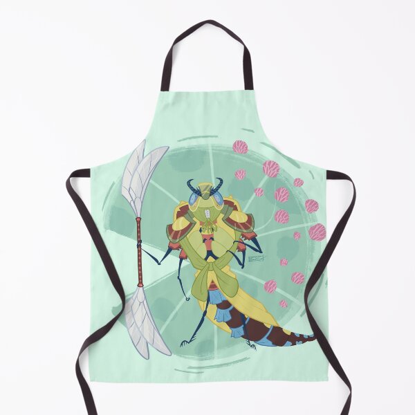 Item preview, Samurai dragonfly pastel colors illustration designed and sold by RyukiArtbook.