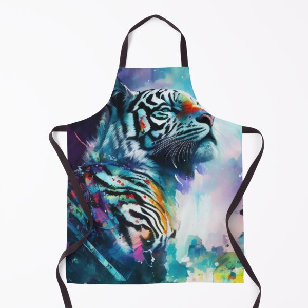 Item preview, Solitary White Tiger | Rare Bengal Tiger | Endangered Predator designed and sold by Verdant Rose Studio.