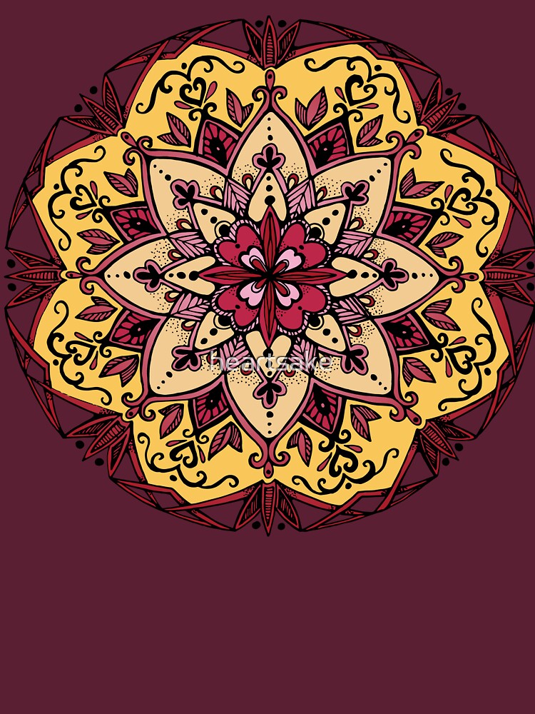 Thumbnail 7 of 7, Classic T-Shirt, Mandala designed and sold by heartsake.