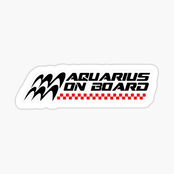 Aquarius on Board! Sticker