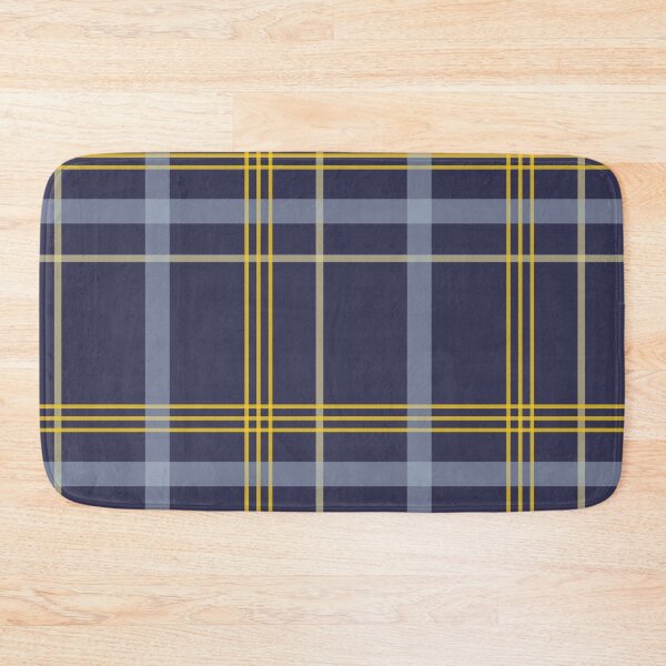 Item preview, Blue Yellow Beige tartan, Blues,Blue Jackets, blue wall, Redbubble designed and sold by bubbley2021.