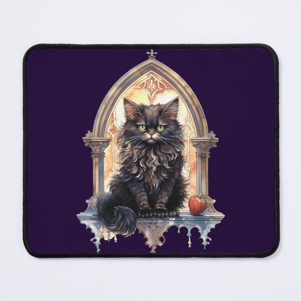 Item preview, Gothic Black Cat Sitting in Window designed and sold by Jandsgraphics.