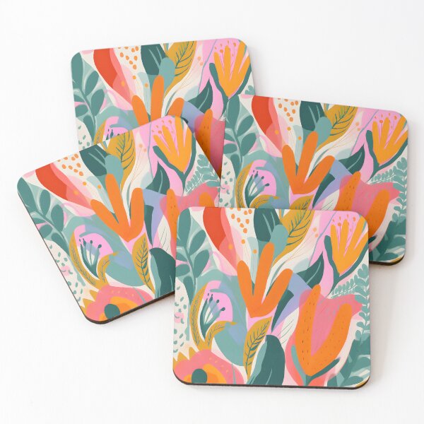 Item preview, summer flower abstract pattern colorful pattern gift for her designed and sold by LuisaYas.