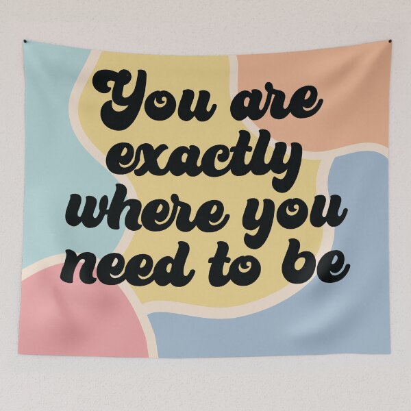 Item preview, You Are Exactly Where You Need To Be Retro Design  designed and sold by planet01feb.