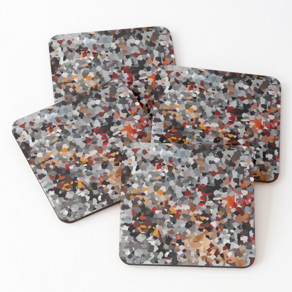 Item preview, Jigsaw Style Pattern in Grey, Red and Amber designed and sold by Trevor Hirst.