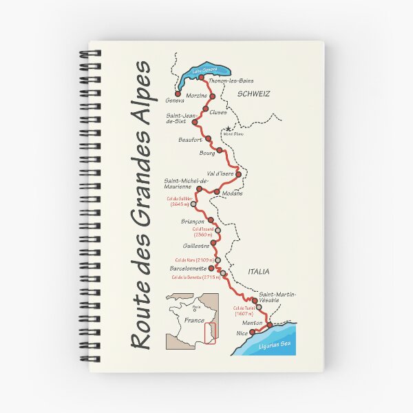 Item preview, Route des Grandes Alpes map designed and sold by studio838.