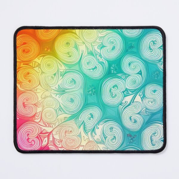 Item preview, Rainbow swirls pattern. Abstract swirls pattern. Vibrant pattern. designed and sold by DO-artbyDeliaO.