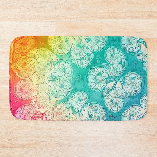 Item preview, Rainbow swirls pattern. Abstract swirls pattern. Vibrant pattern. designed and sold by DO-artbyDeliaO.