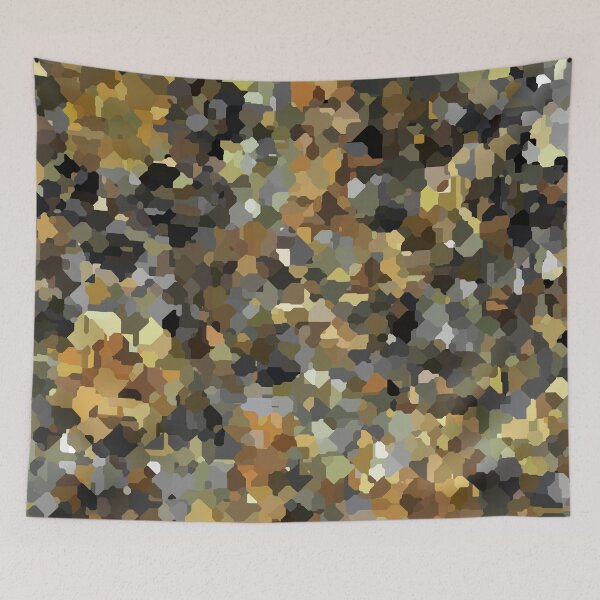 Item preview, Jigsaw Style Pattern in Amber, Creams and Greys designed and sold by Trevor Hirst.