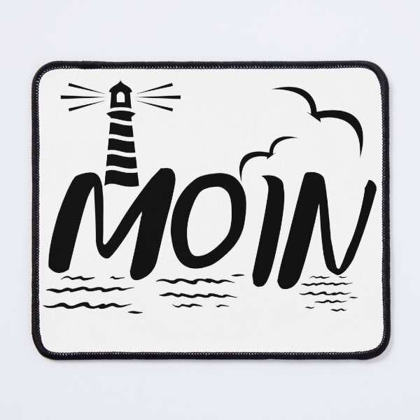 Item preview, Moin with lighthouse greeting from North Germany designed and sold by Jawoahl.