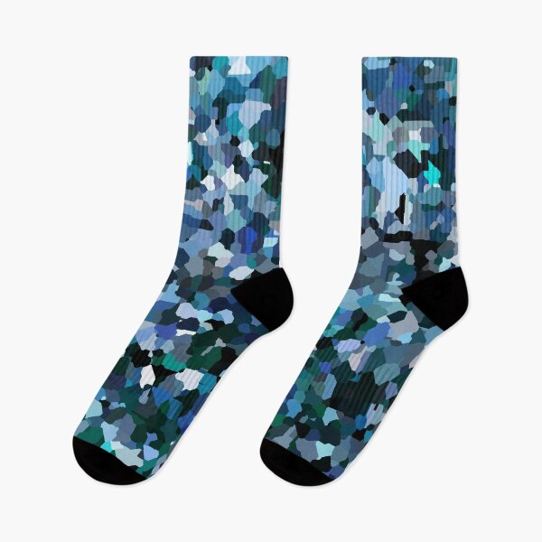 Item preview, Jigsaw Style Pattern in Shades of Blue designed and sold by Trevor Hirst.
