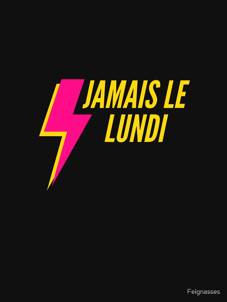 Thumbnail 6 of 6, Premium T-Shirt, Never on Monday for lazy people designed and sold by Feignasses.