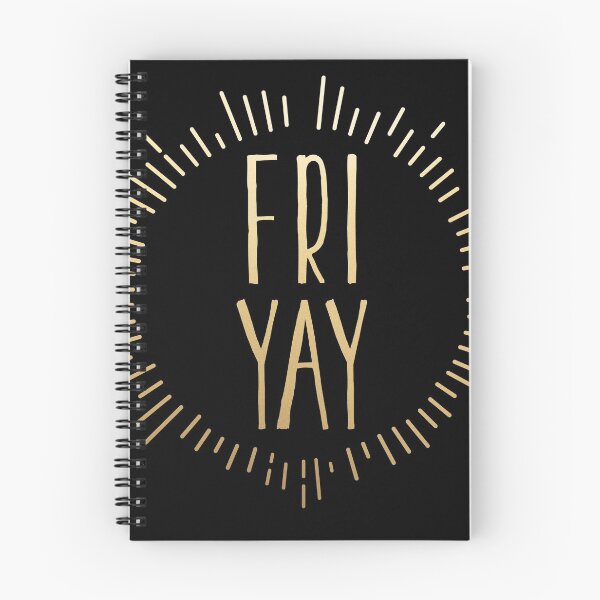 Item preview, FRI YAY gold black yay for friday! designed and sold by starkle.