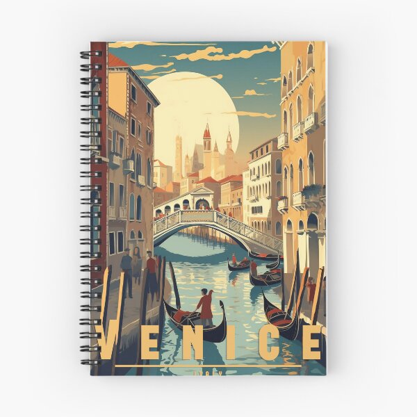 Item preview, Vintage travel poster - Venice: Romantic water town design designed and sold by StrasserArt.