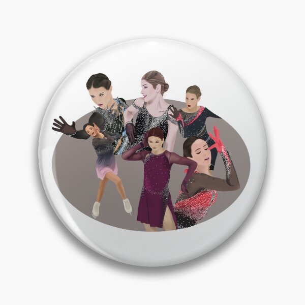 Item preview, Russian Women Figure Skating | Figure Skating Sticker designed and sold by fskatingprints.