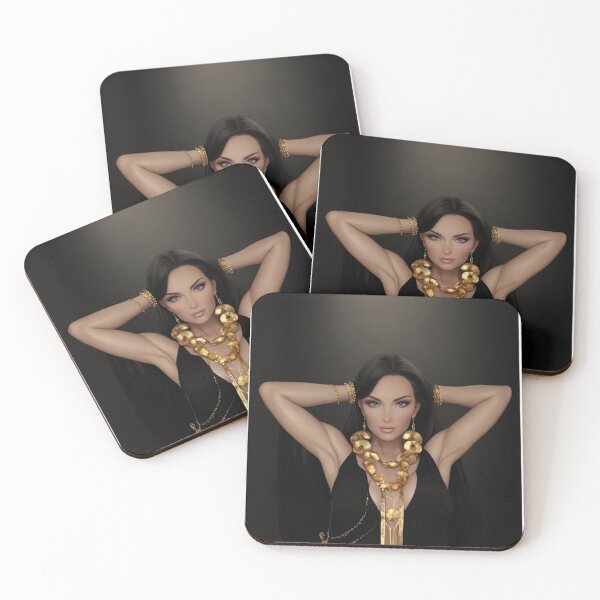 Artikelvorschau, Beautiful woman with golden jewelry entworfen und verkauft von Vintage Designs +.