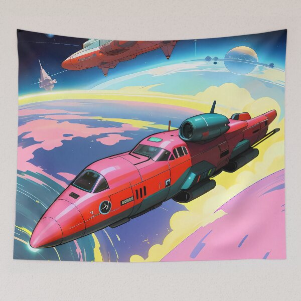 Item preview, Pastel Spaceship designed and sold by toyjesus.