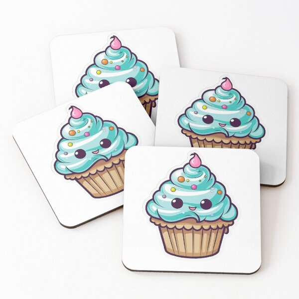Item preview, Blue muffin cup cake cute designed and sold by LoLovi.