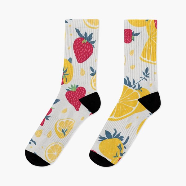 Item preview, Strawberries and Lemons | Fruit Pattern - Kitchen | Citrus Freshness designed and sold by Phoenix-Textile.