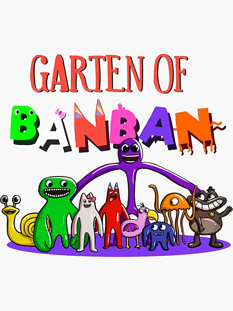 Copy of garten of banban characters 3 Sticker for Sale by