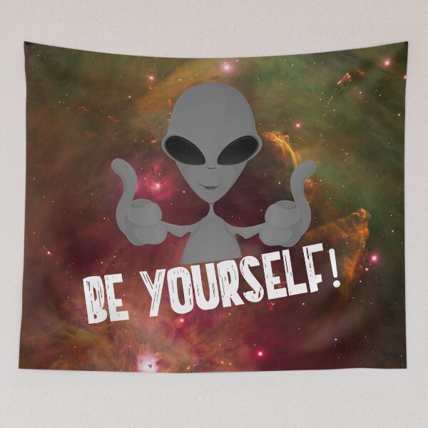 Item preview, Be Yourself Alien Space T Shirt designed and sold by ravishdesigns.