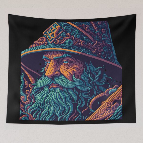 Item preview, Tribal Wizard UV reactive designed and sold by ZenStickConcept.