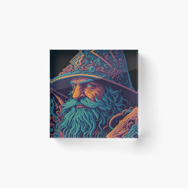 Item preview, Tribal Wizard UV reactive designed and sold by ZenStickConcept.