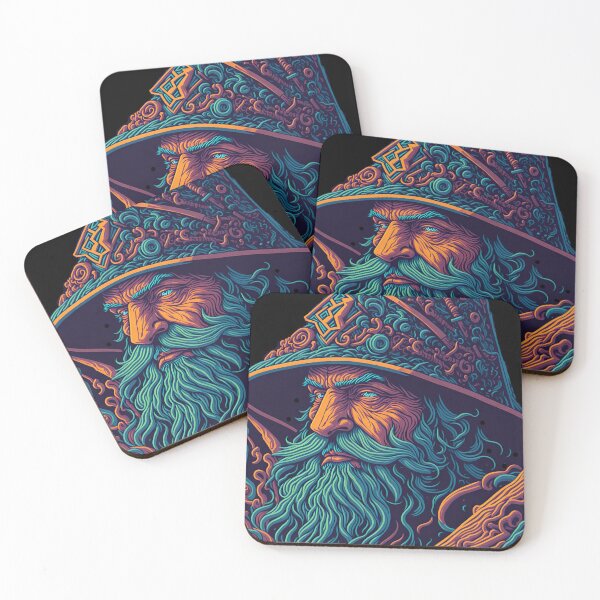 Item preview, Tribal Wizard UV reactive designed and sold by ZenStickConcept.
