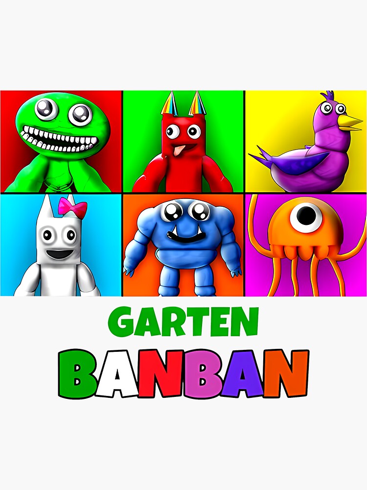 Copy of garten of banban characters 3 Sticker for Sale by