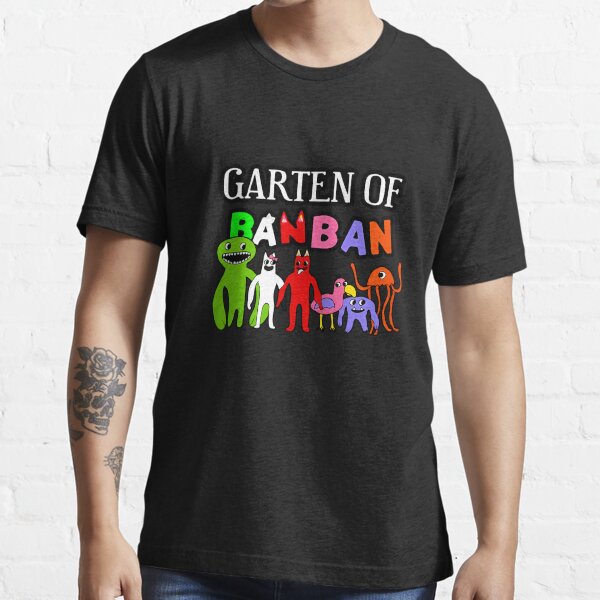 Camiseta Gamer Garden Of Banban Terror Game Personagens em