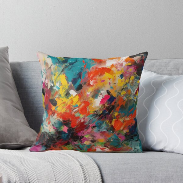 Item preview, Abstract Art Splashes of Color Colourful painting designed and sold by DigiNook.