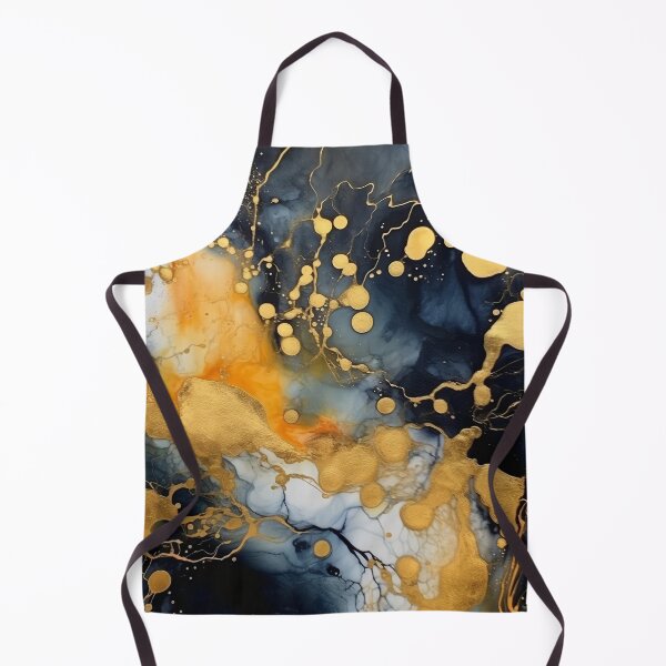 Item preview, Black and Gold Alcohol Ink - Geode Pattern designed and sold by TPhanDesign.