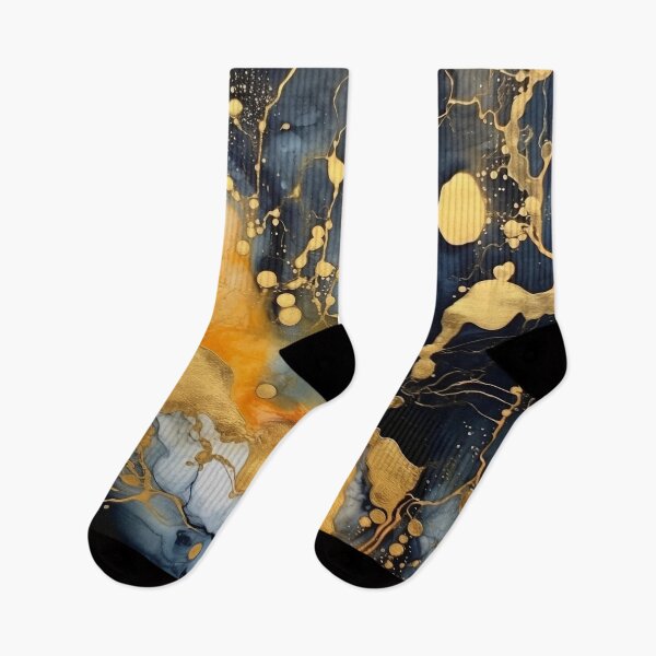 Item preview, Black and Gold Alcohol Ink - Geode Pattern designed and sold by TPhanDesign.